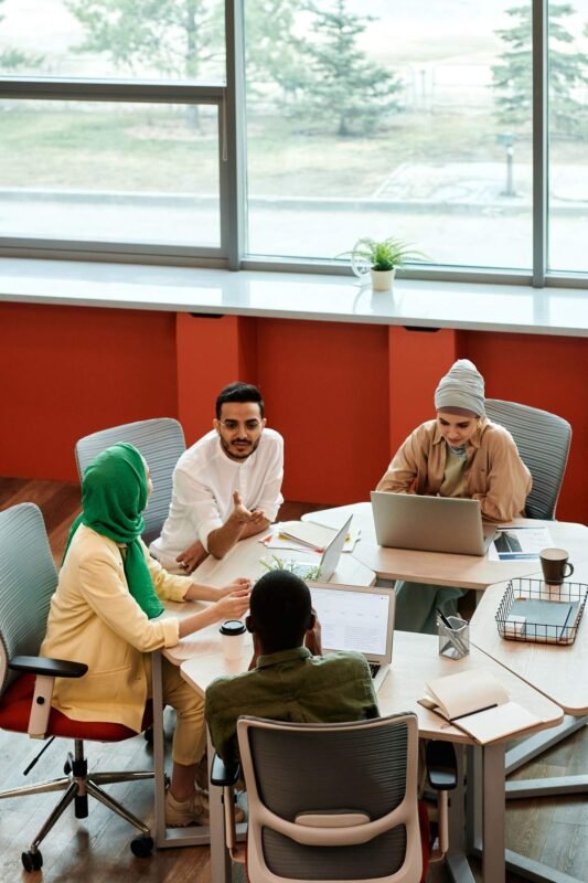 Business team meeting in a modern office