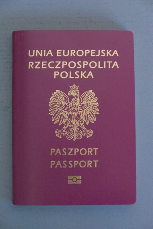 Passport — work permit, immigration