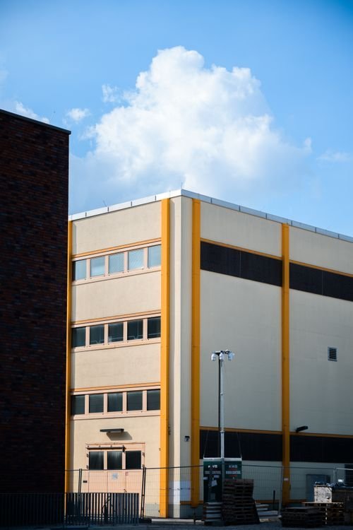 Modern industrial building (illustrative)