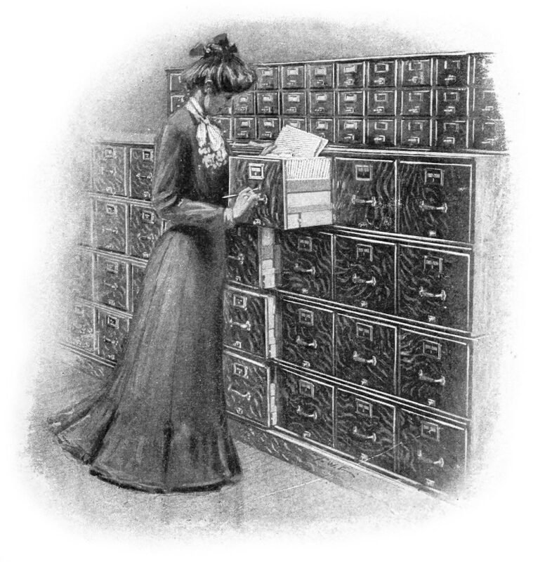 Filing cabinet — illustrating HR data