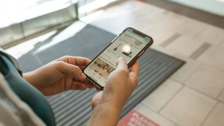 User shopping on a smartphone (illustrative)