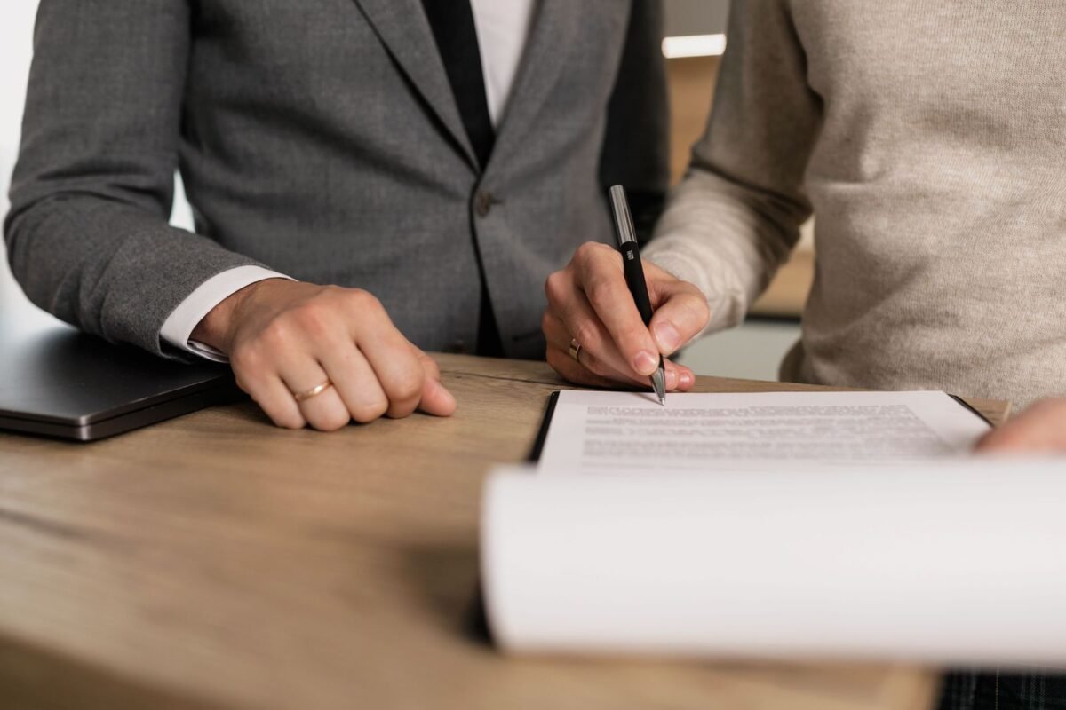 Signing labor documents