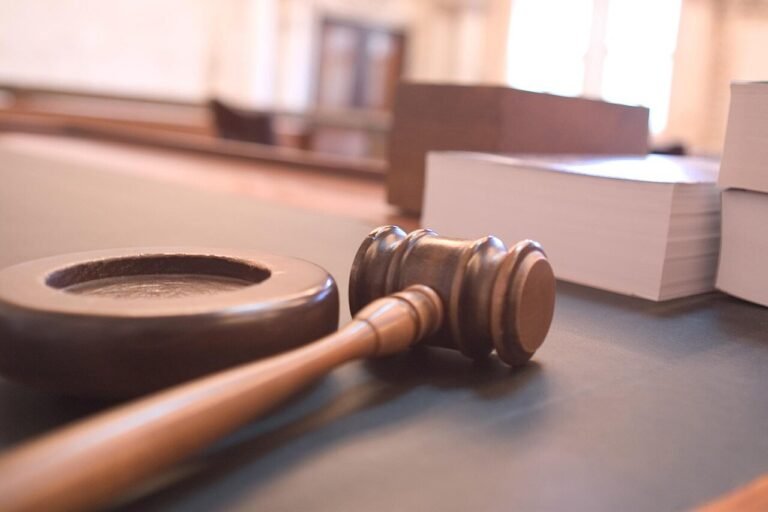 Gavel in a courtroom