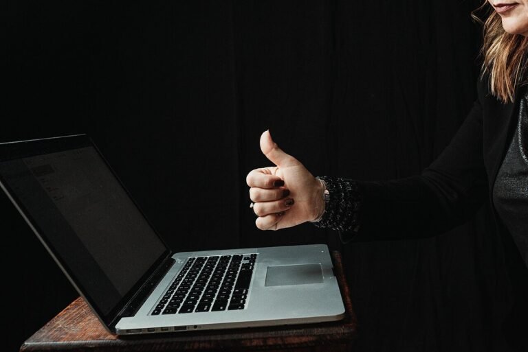 Person working on a laptop — illustrating the DPO role