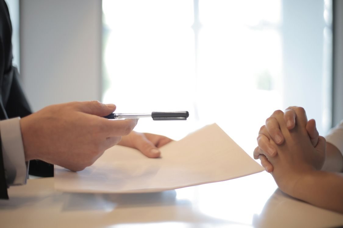 Signing documents before a land transaction