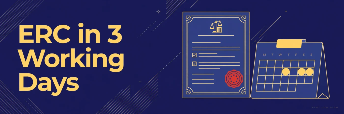 ERC Processing Time in Vietnam: 3 Working Days 1 Enterprise Registration Certificate with 3 working days calendar — FLAT Law Firm