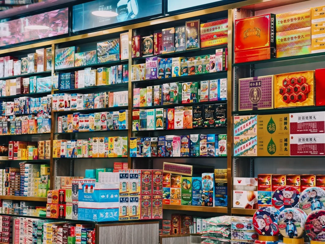 MLM registration conditions in Vietnam — neatly arranged retail product shelves