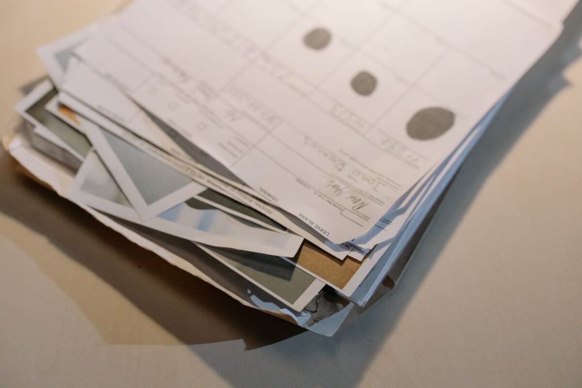 Stack of legal documents on a desk — illustration for the article on the multi-member LLC charter template and 13 mandatory contents under Article 24