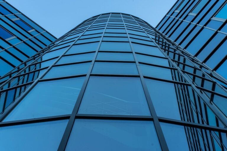 Modern glass office building — illustrating conditional business line lookup