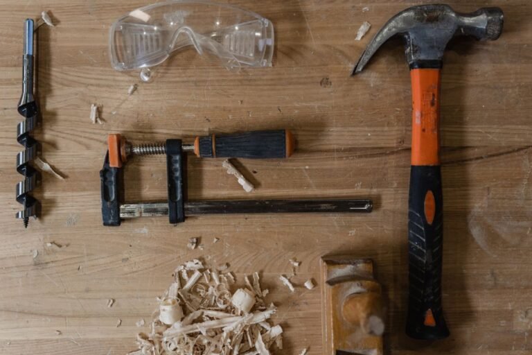 Hand tools on workbench — apprenticeship