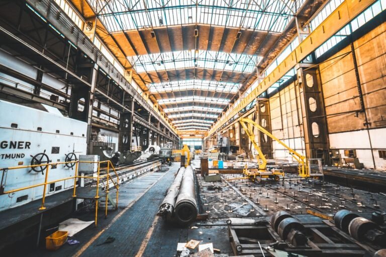 Industrial machinery — underage workers in factories