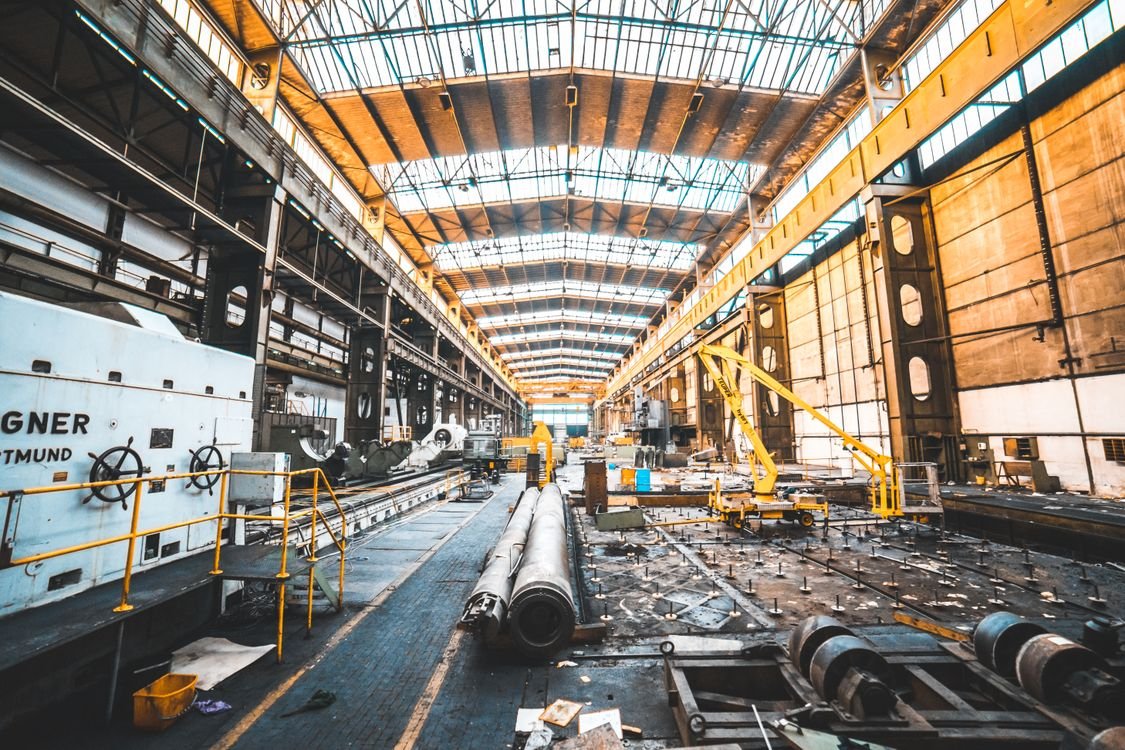 Industrial machinery — underage workers in factories