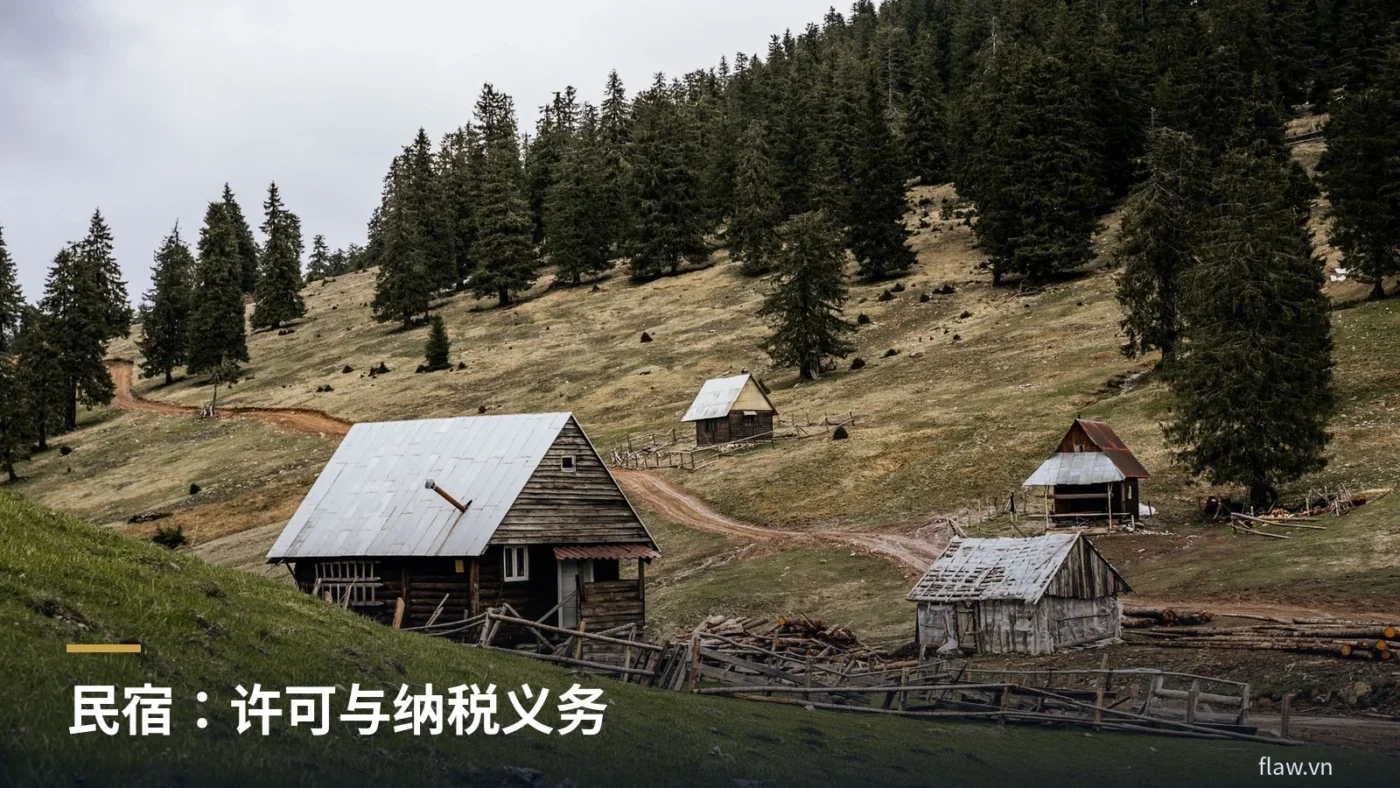 森林中的木屋民宿