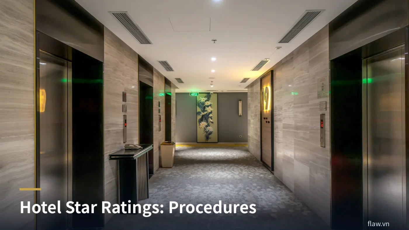 Modern hotel elevator lobby