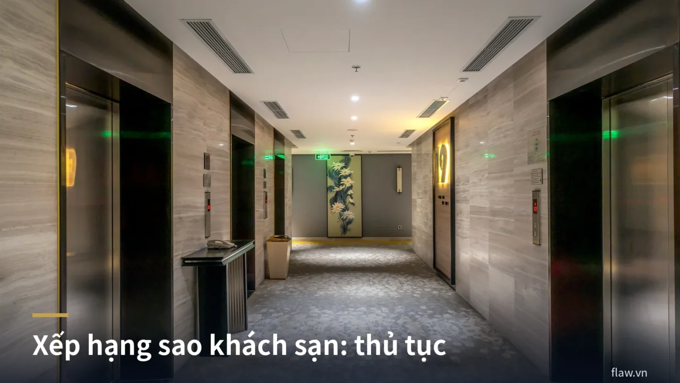 Sảnh thang máy khách sạn hiện đại