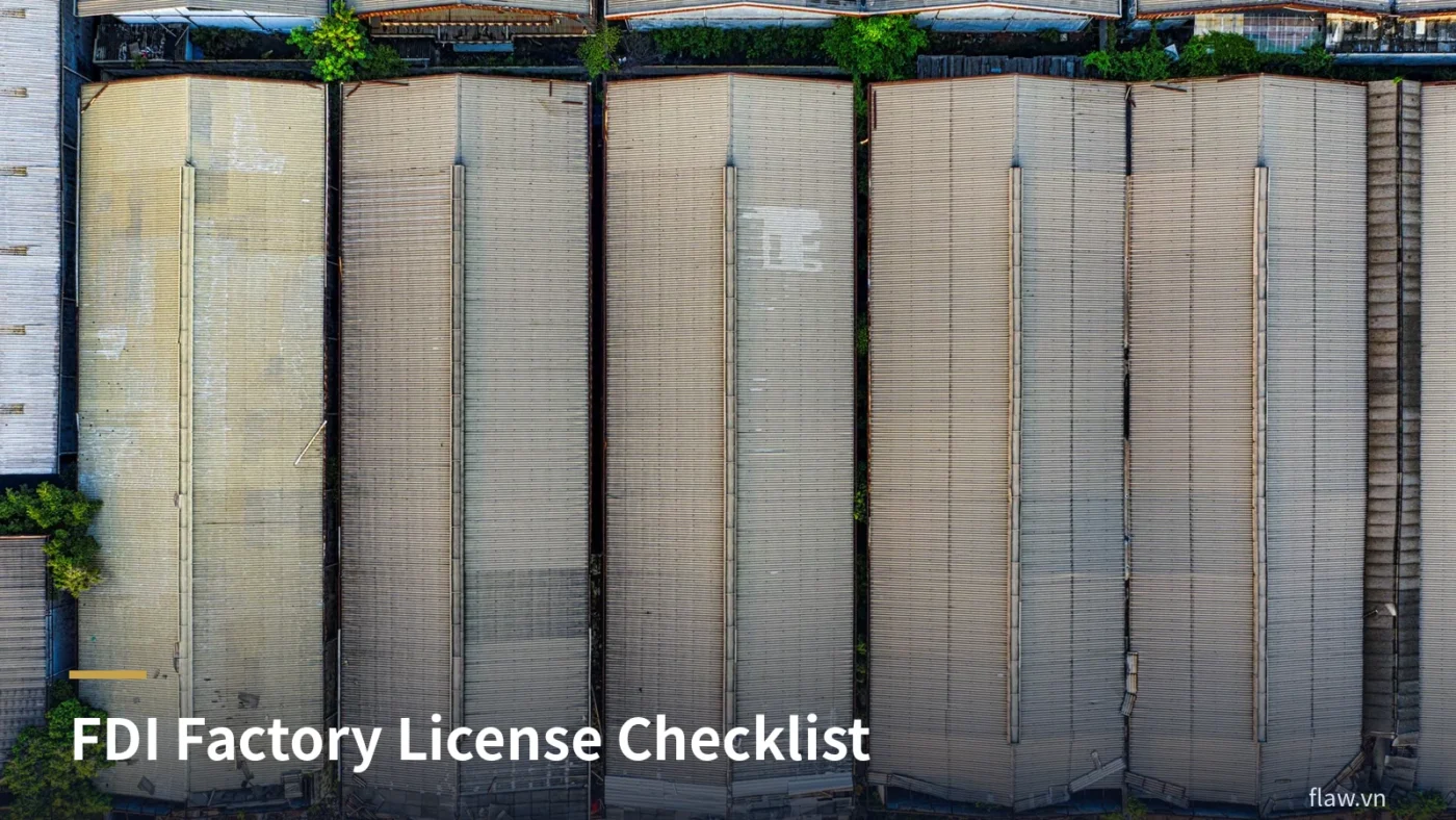 New FDI Factory Sub-License Checklist: From Fire Safety to Environment 1 Aerial view of industrial factory warehouses