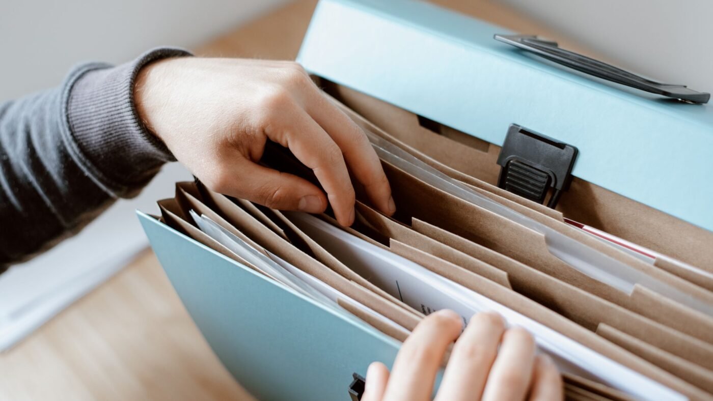 Organizing document folders — secured transaction registration fees
