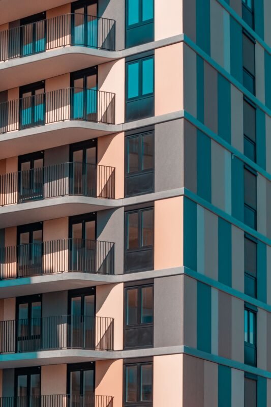 Modern condominium building — land title certificate fee for apartments