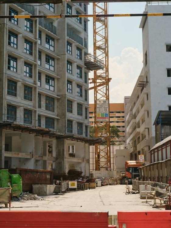 Công trường xây dựng tòa nhà