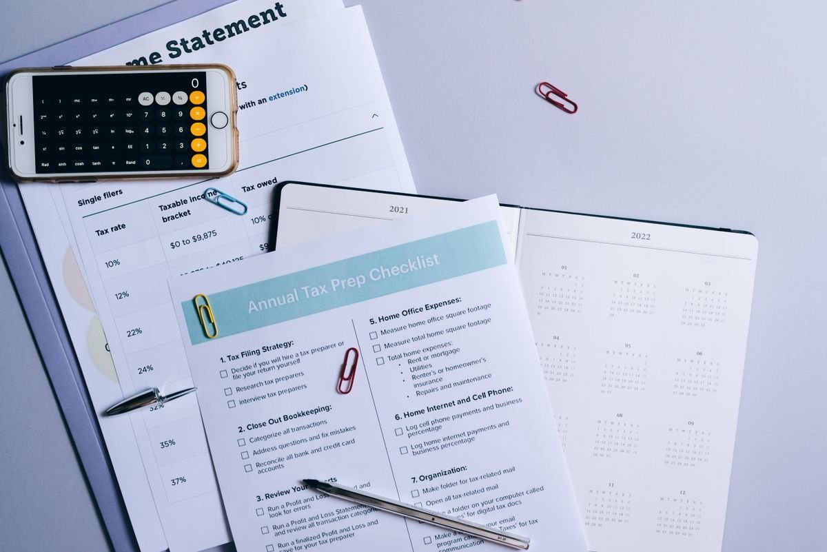 Financial documents and budget planning