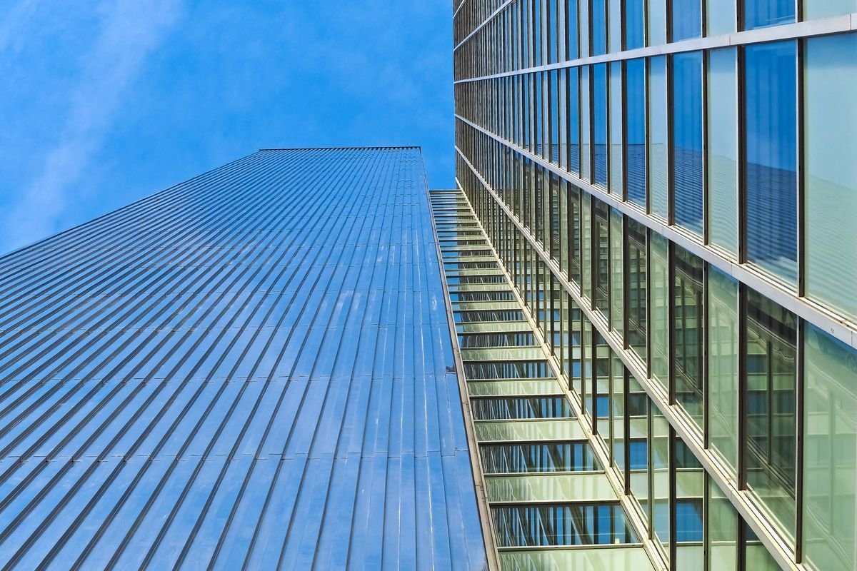FDI corporate office building viewed from below