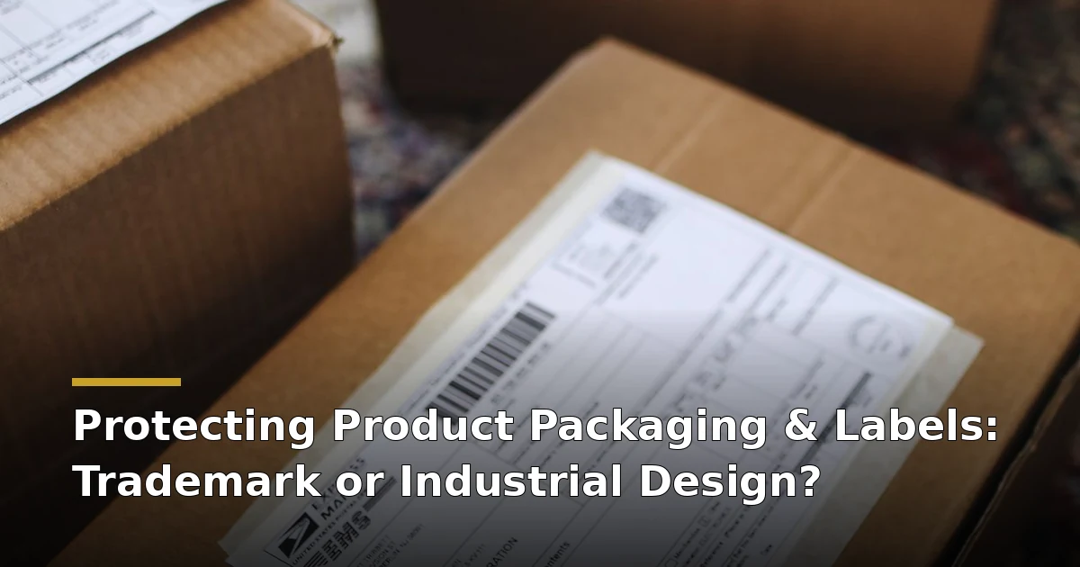 Packaging and Label Protection: Trademark or Industrial Design? 1 Cardboard boxes with shipping labels — protecting product packaging and labels