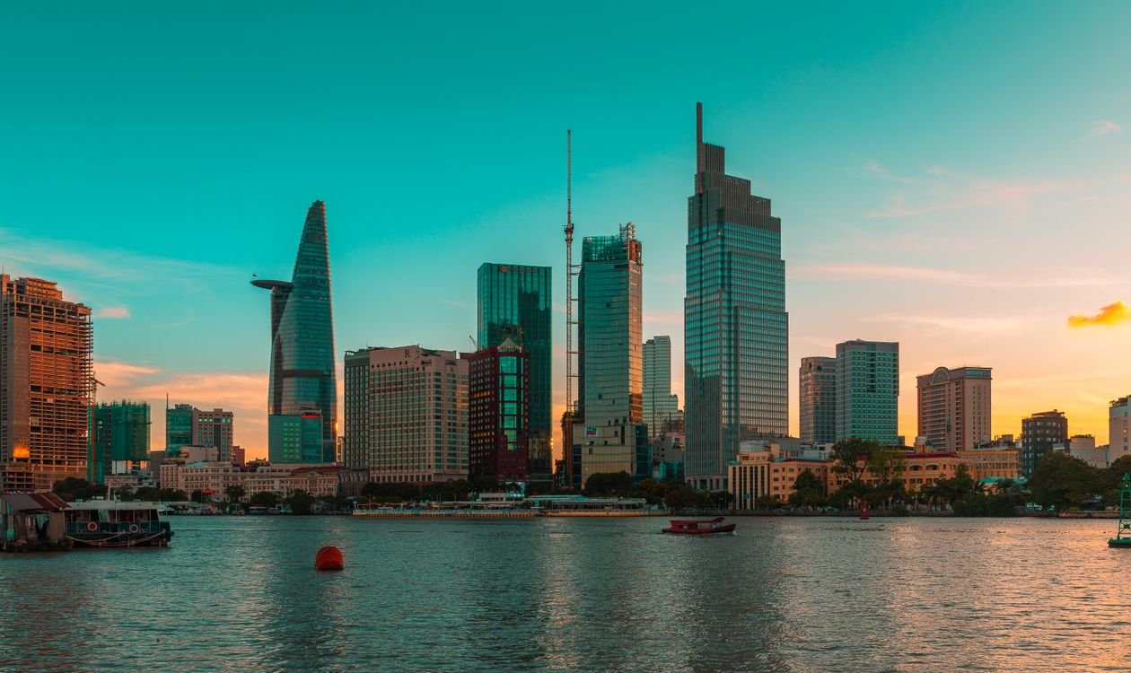 High-rise office buildings in Ho Chi Minh City