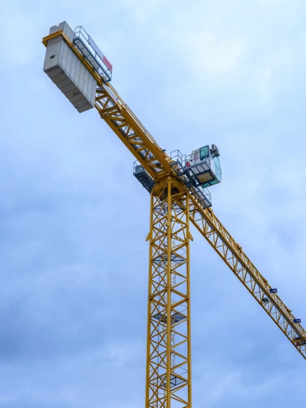 Tower crane at a construction site