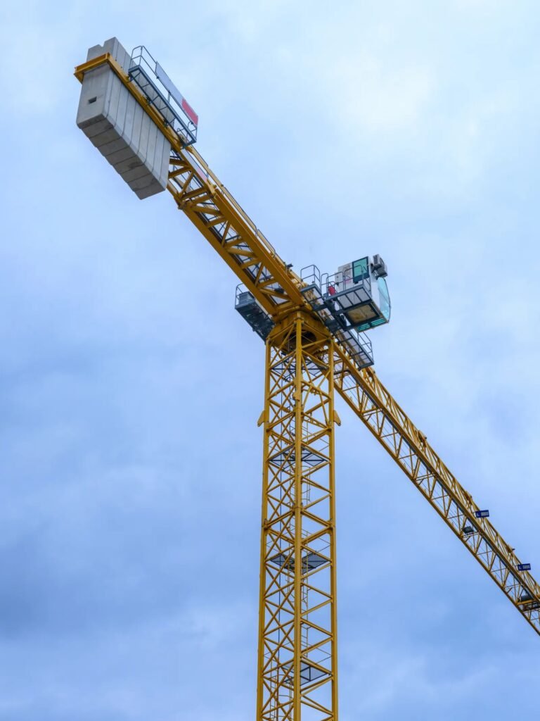 Tower crane at a construction site