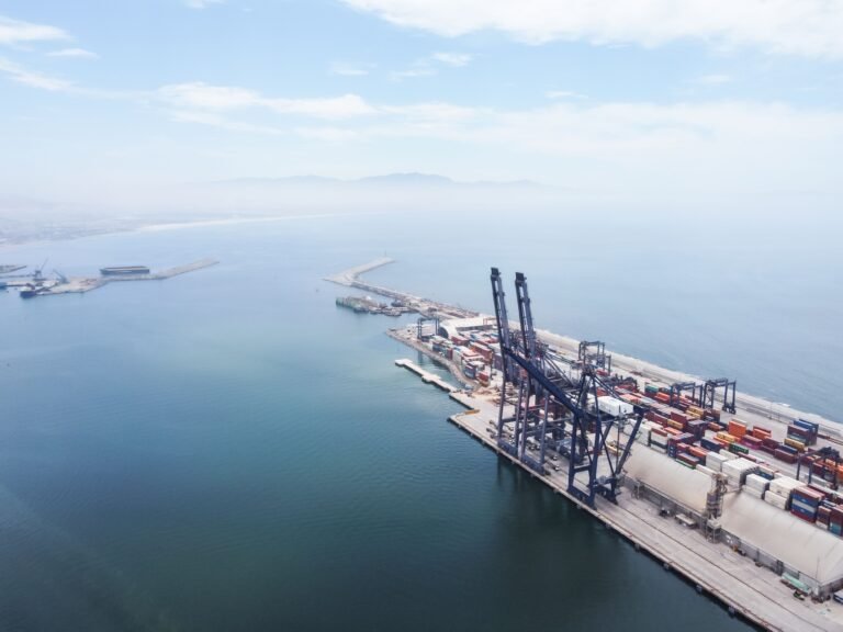 Cảng container nhìn từ trên cao — C/O form D ASEAN