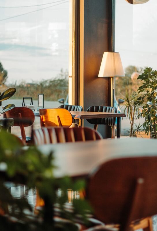 Café and restaurant interior illustrating an article on F&B franchising and trademark registration