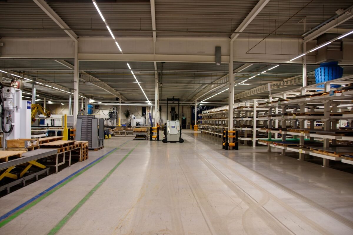 Industrial warehouse interior