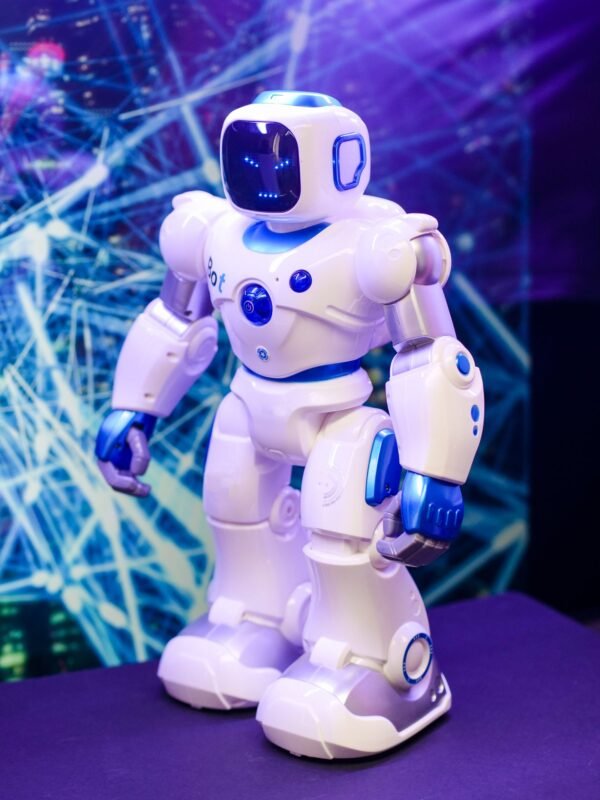 A futuristic humanoid robot showcasing modern technology and innovation