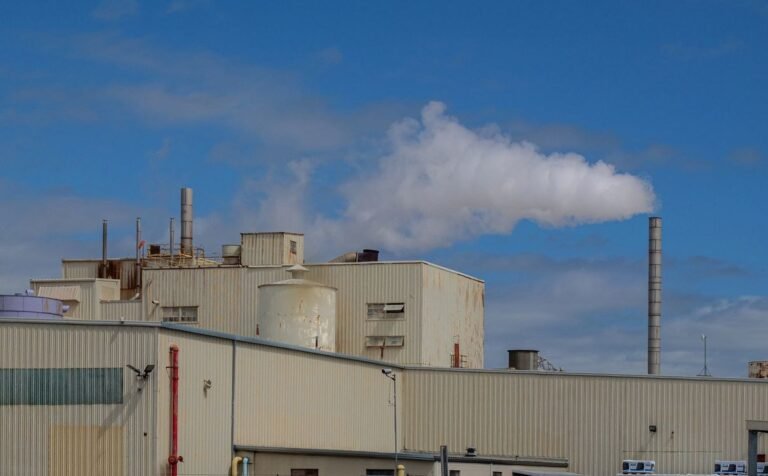 Factory with Smoking Chimney