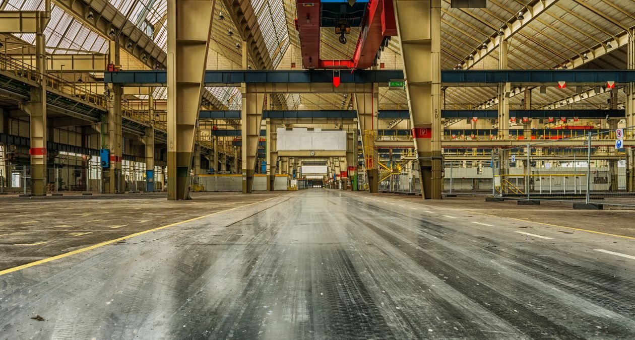 Manufacturing activity inside a workshop