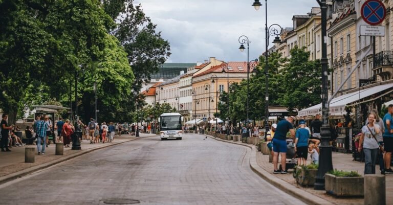 Đường chân trời Warsaw biểu trưng mở công ty Ba Lan