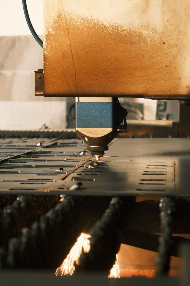 Industrial Laser Cutting Machine in Action