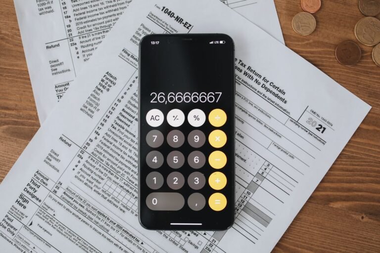 Tax documents and calculations — illustrating financial obligations