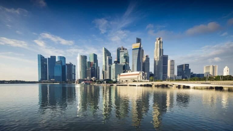Singapore skyline — illustrating holding structures