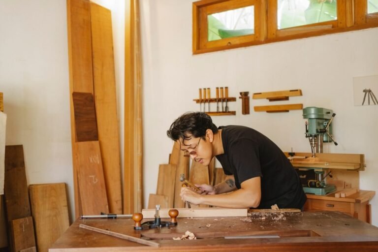 Carpentry workshop in Binh Duong producing export wooden furniture