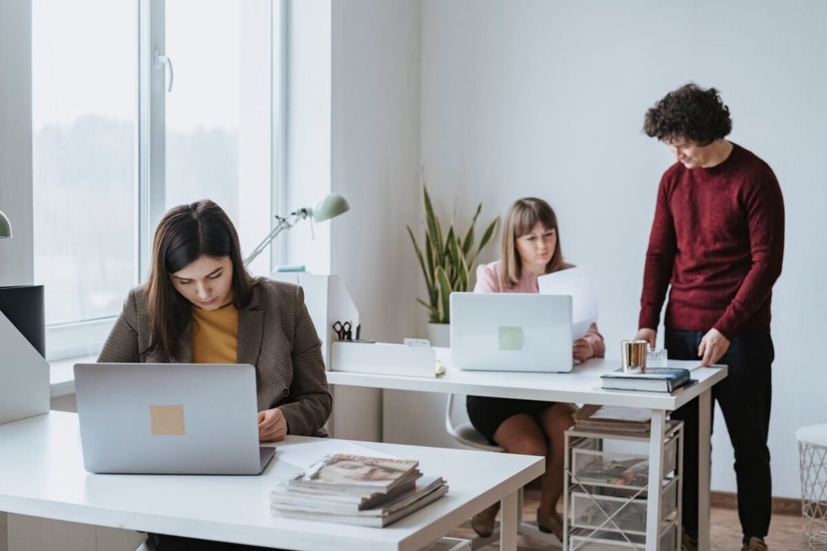 Office — illustrating work permit categories: manager, executive, expert, technical worker
